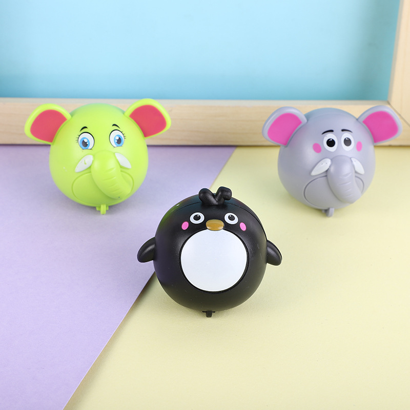 Cartoon creative pull-back car toy car stall selling children's fall-resistant pull-back animal baby puzzle car
