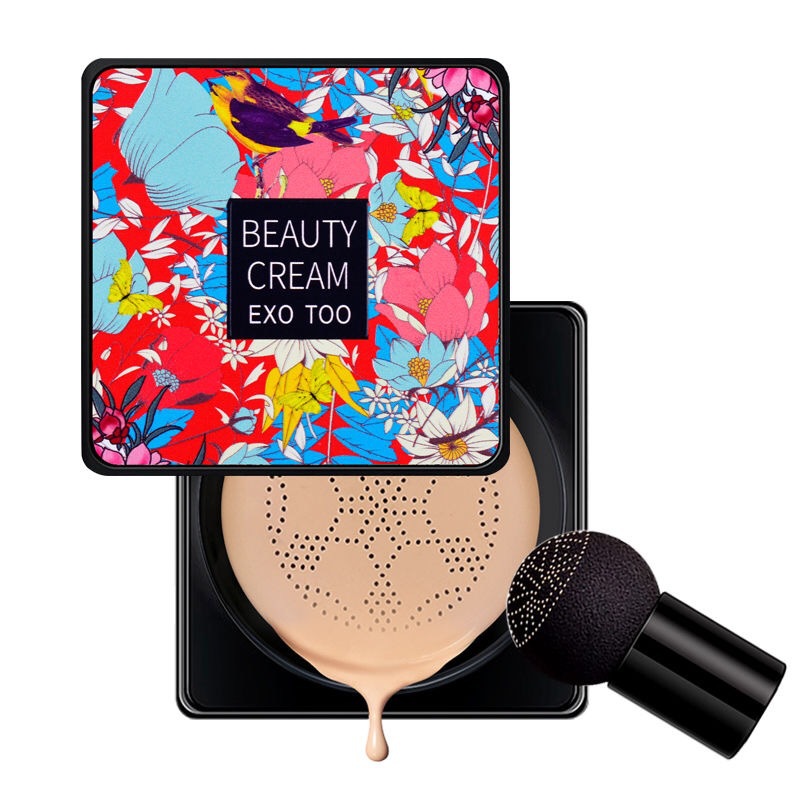 Net red with small mushroom head air cushion BB cream concealer isolation moisturizing brightening beauty cream factory mushroom air cushion