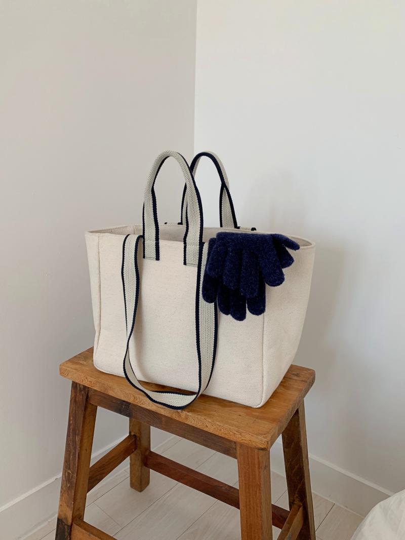 Handtasche 2023 neuer Trend große Kapazität Mode Umhängetasche einfache College Canvas Tasche Hersteller Großhandel_voghion.com