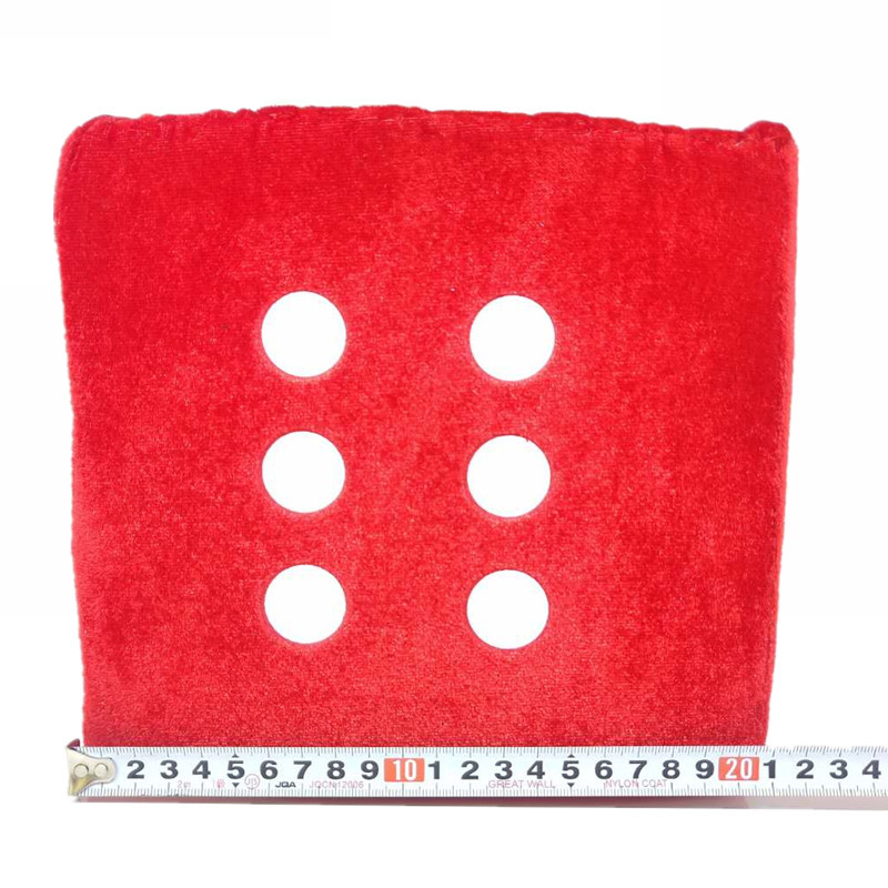 Creative colored dice children's little plush pillow wholesale multi-sided throwing Plush Dice Entertainment toys