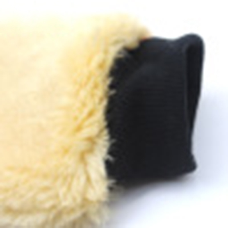Car wash gloves cloth bear paw double-sided plush car special chenille hand wipe set car cleaning tools