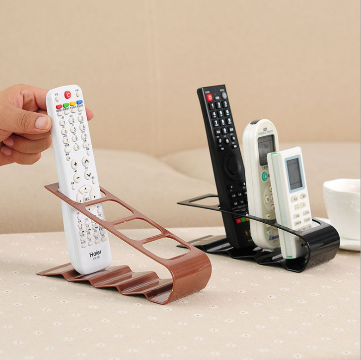 Korean-style Creative Four-compartment Remote Control Storage Rack Storage Box Plastic Desktop Rack Storage Holder