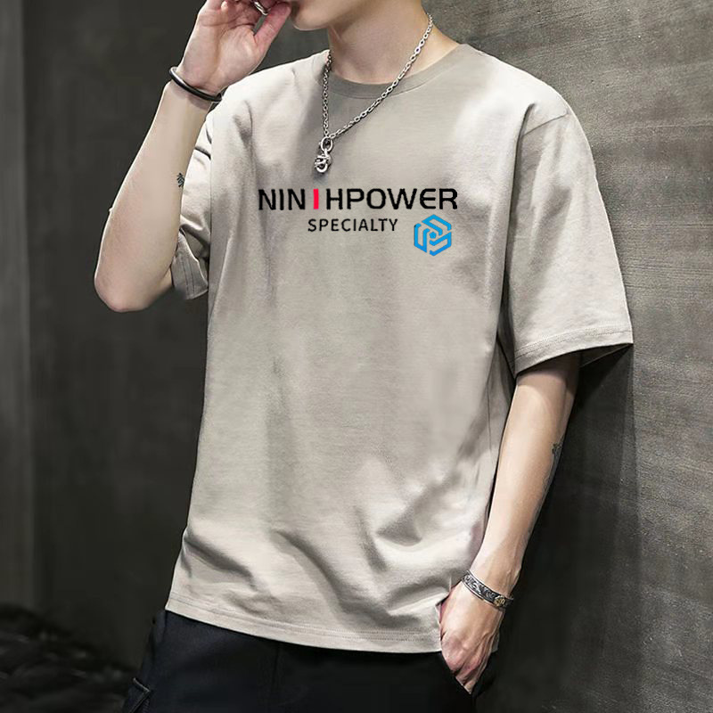 Boys Short-sleeved T-shirt 2023 New Fashion Casual Printed Loose Short-sleeved Summer New Base Shirt Clothes