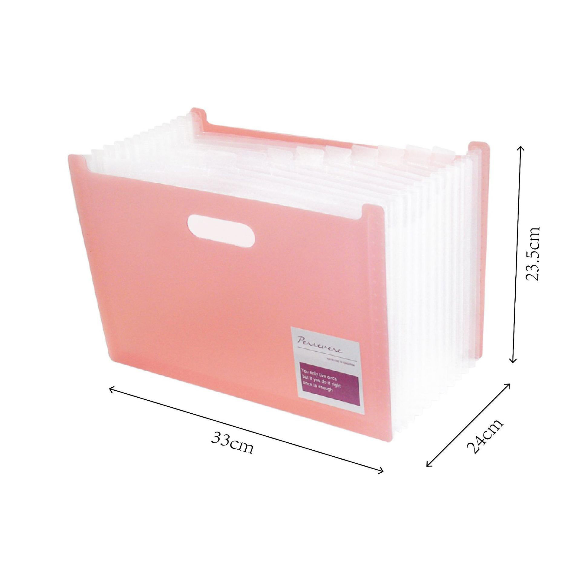 Multi-layer standing test paper bag vertical organ bag A4 data storage bag student office portable PP folder