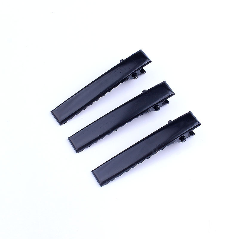 Handmade diy hairpin black paint square clip duckbill clip jewelry headdress hair accessories bow accessories