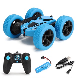 Cross-Border double-sided stunt dump car rollover 360-degree rotating car wireless remote control car with light Wholesale