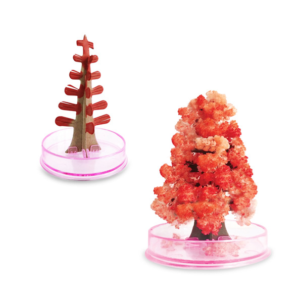 Paper Tree Blossom mini color tree green Christmas tree OPP packaging Magic Magic growth tree Christmas gift