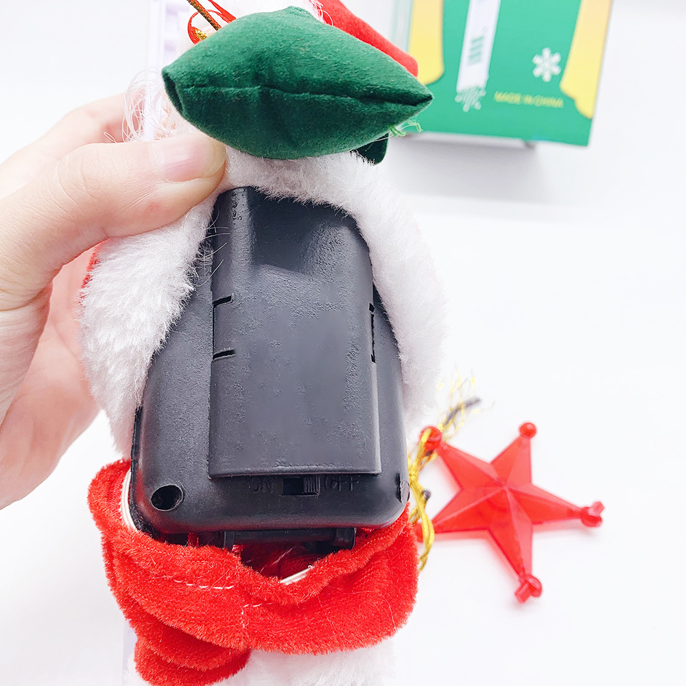 Paracadute Paracadutismo Babbo Natale Elettrico Elettrico Arrampicata Tenda di perline Arrampicata Scale Scala Decorazioni natalizie Giocattoli Regali_voghion.com