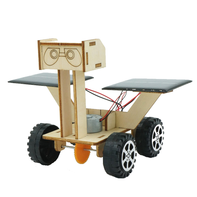 Children's Technology diy handmade small production moon exploration car solar toy car physical model scientific experiment