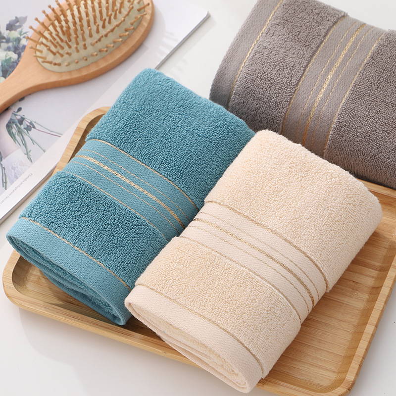 Factory direct pure cotton limit stock towel simple wash face towel lovers return gift logo gift thickened absorbent