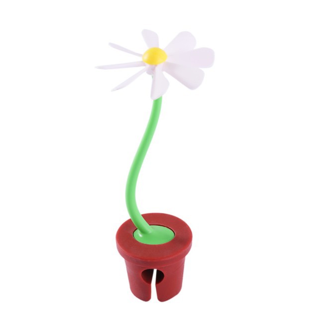 Creative kitchen utensils silicone pot cover raised daisy flower pot cover raised overflow prevention device steam power self-rotating