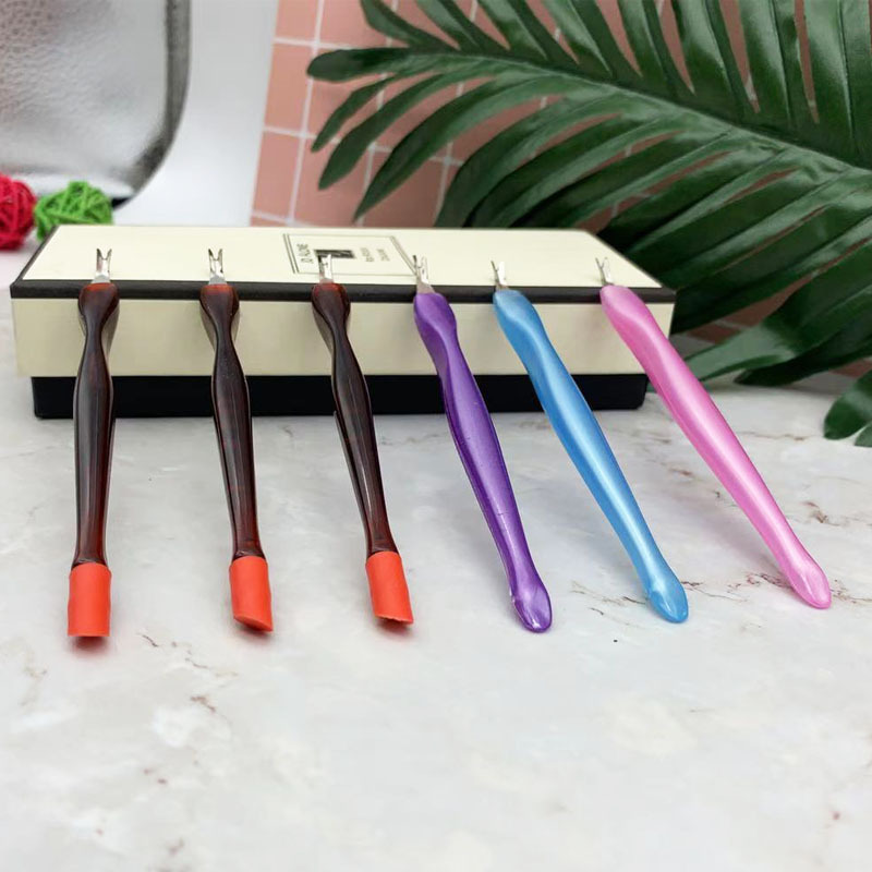 Nail Tools Dead Skin Fork Sharp Exfoliating Dead Skin Push Dead Skin Fork Stainless Steel Fork Plastic Fork Remove Barbed Nails