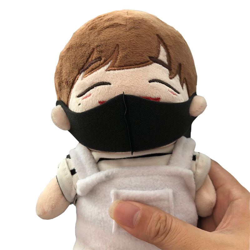 20cm doll sponge mask doll polyurethane three-dimensional sponge mask plush doll toy mask