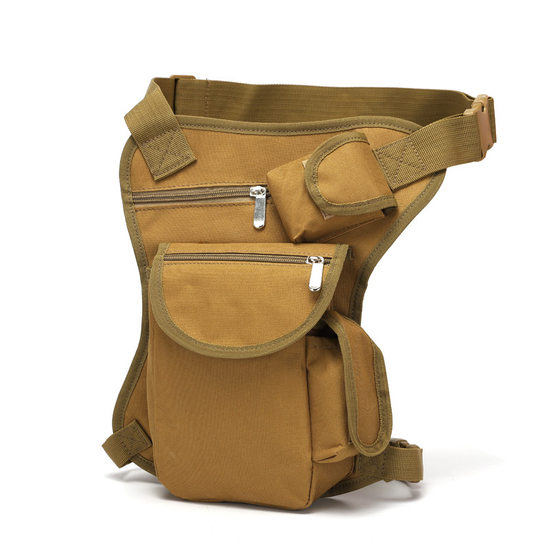 Outdoor sports camouflage tactical leg bag training camping small waist bag mountaineering cycling travel multi-functional waterproof waist bag