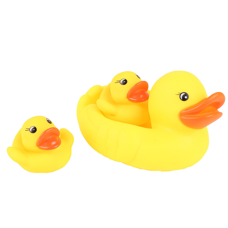 Children's bath water toys Pinch yellow duck Turtle red fish crocodile seal hippo multi-style child and mother series