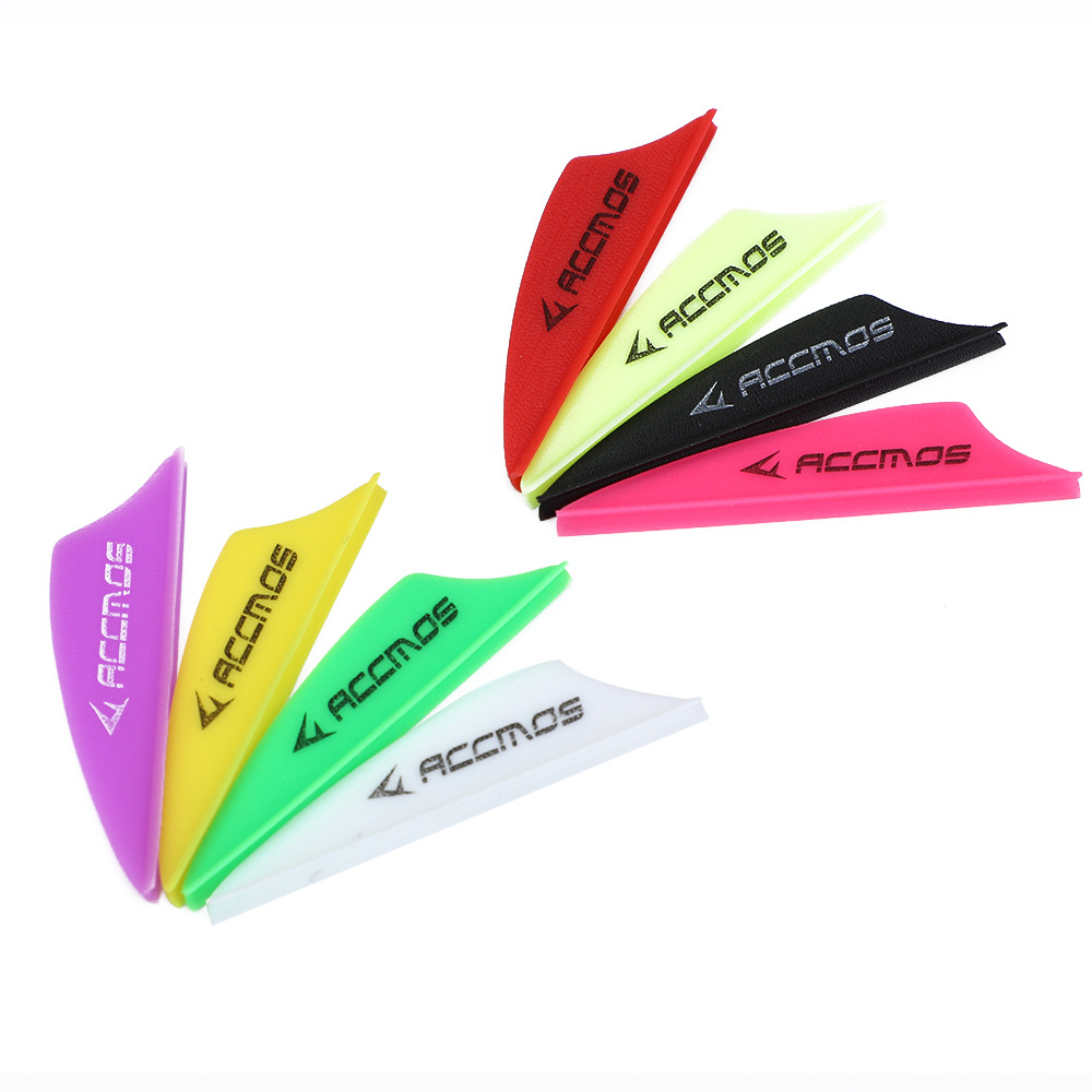 Bow and Arrow feather ACC shield feather 1.75 inch arrow feather high elastic plastic feather archery accessories