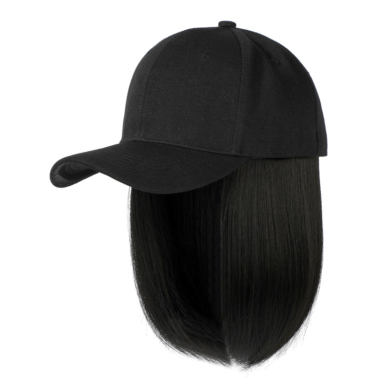 One-piece wig cap peaked cap wave headband hat wig bobo head European and American Foreign trade manufacturer in stock