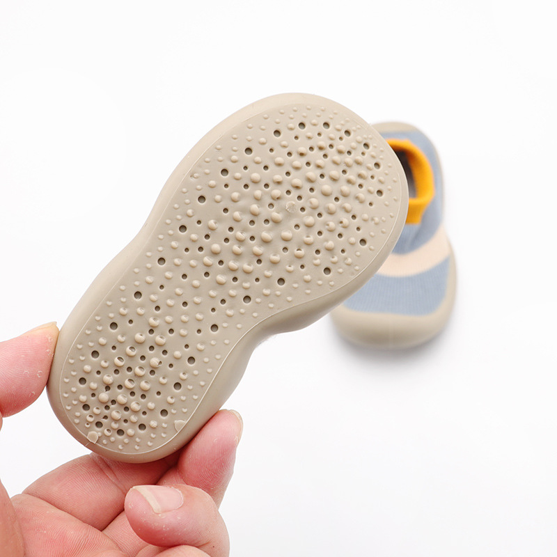 Ins Korean version 2025 spring new children's floor socks shoes do not fall off baby toddler shoes breathable soft bottom shoes and socks