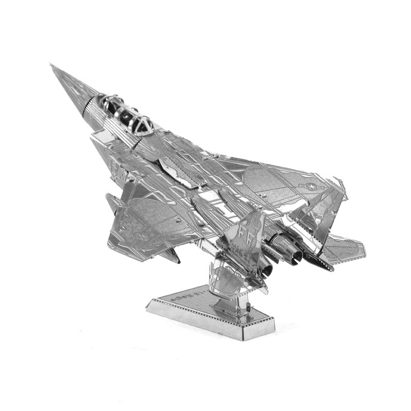 Aipin all-metal stainless steel DIY assembly model 3D lithographic stereo puzzle F15 fighter