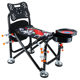Factory wholesale fishing chair Black Fish figure fishing chair table fishing chair function can be all-terrain foldable raised