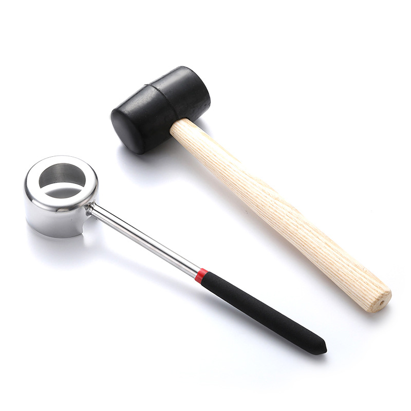 Factory Direct supply stainless steel coconut opener coconut shell opener coconut knife tool coconut green punch in stock