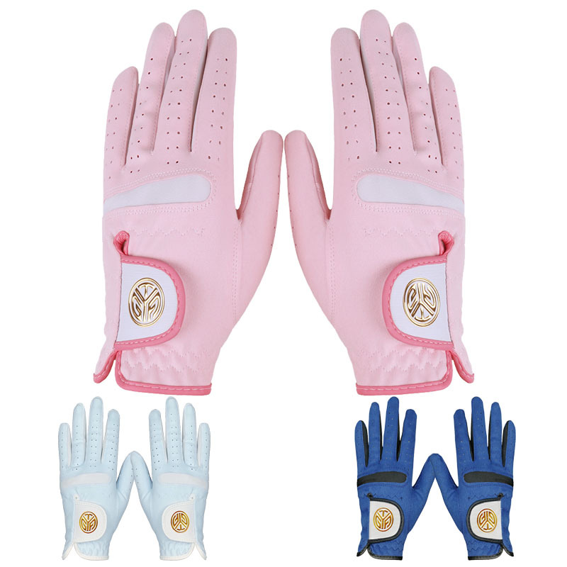 Golf gloves women's ultra-fiber cloth sunscreen breathable wear-resistant washable golf gloves can add LOGO