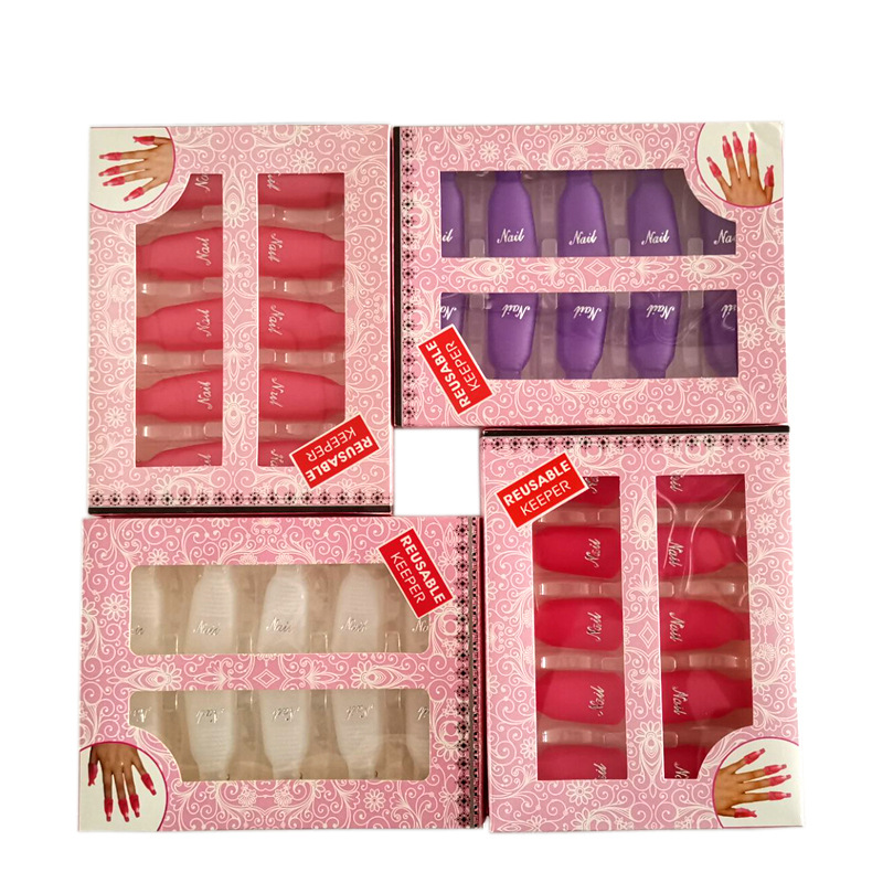 Nail nail removal clip 10 loading and unloading nail set rose pink purple nail polish glue phototherapy nail removal tool set finger