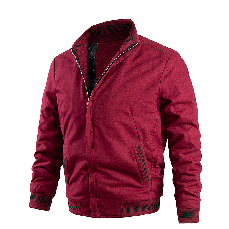 AliExpress Amazon wish cotton washed jacket men's cross-border casual men's coat men's large size European and American baseball uniform