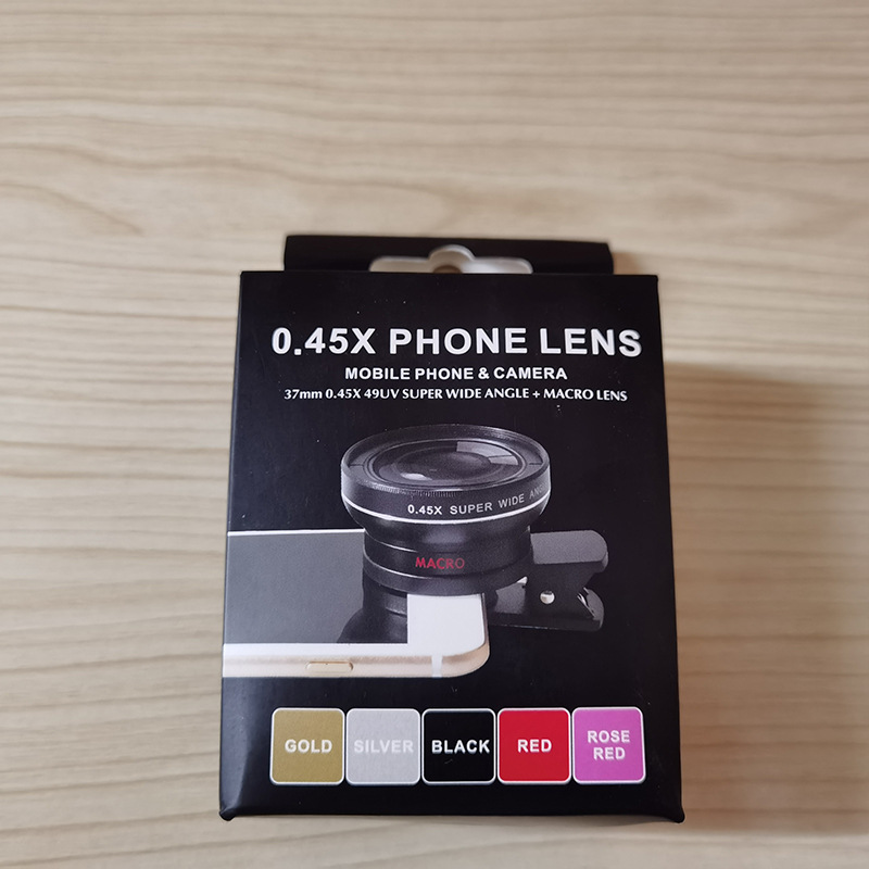 0.45 wide-angle two-in-one combination mobile phone lens wide-angle macro external shooting clip camera 0.45 fisheye