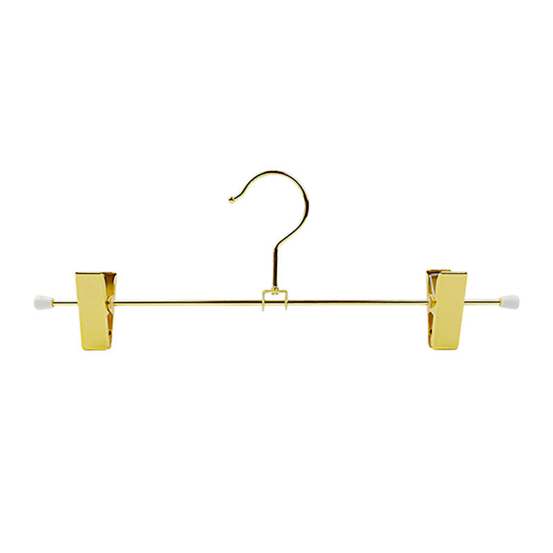 Metal inner hanger clothing store ladies underwear hanging underwear bra rack children's hanger gold clip wholesale