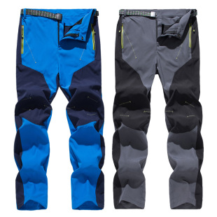 Quick-drying pants new men's single-layer charge pants spring and summer thin outdoor sports mountaineering stretch pants women's plus-size cross-border