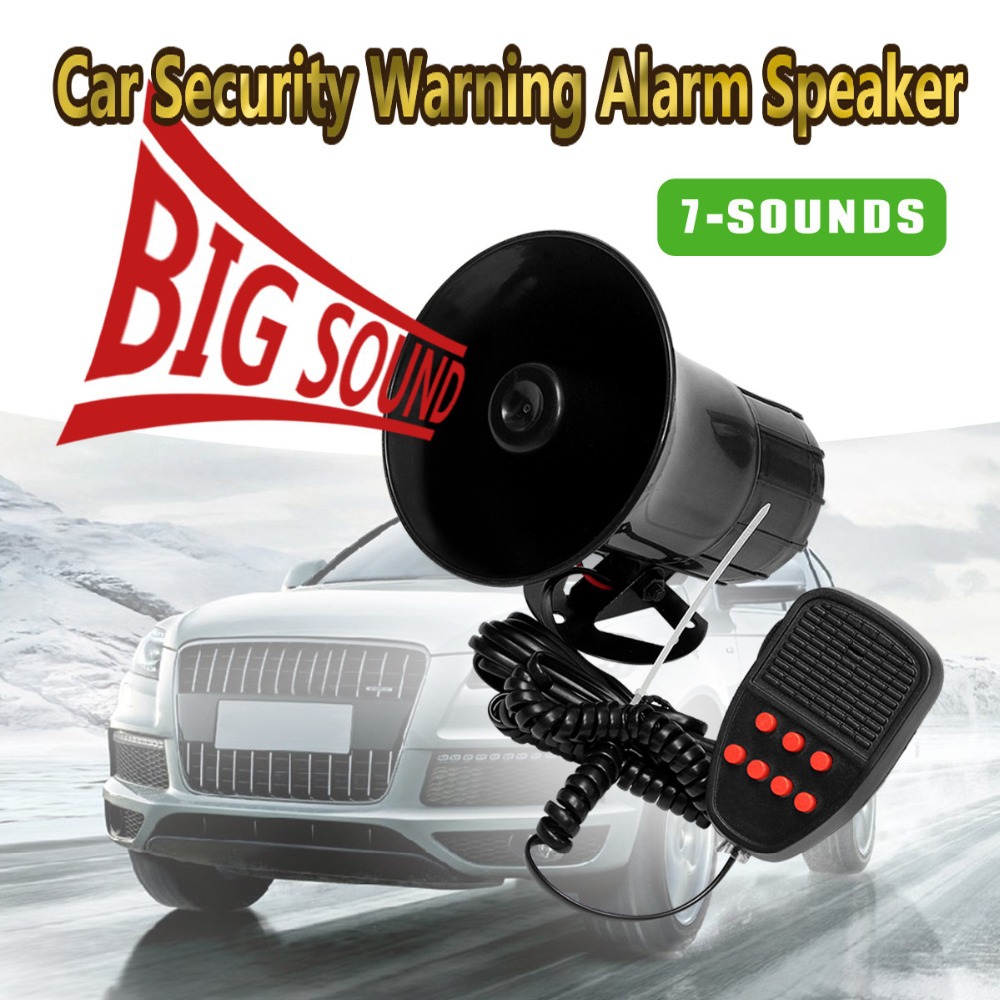 AliExpress popular speaker speaker Car 7-tone 12v air raid alarm sound amplifier voice speaker one-piece delivery