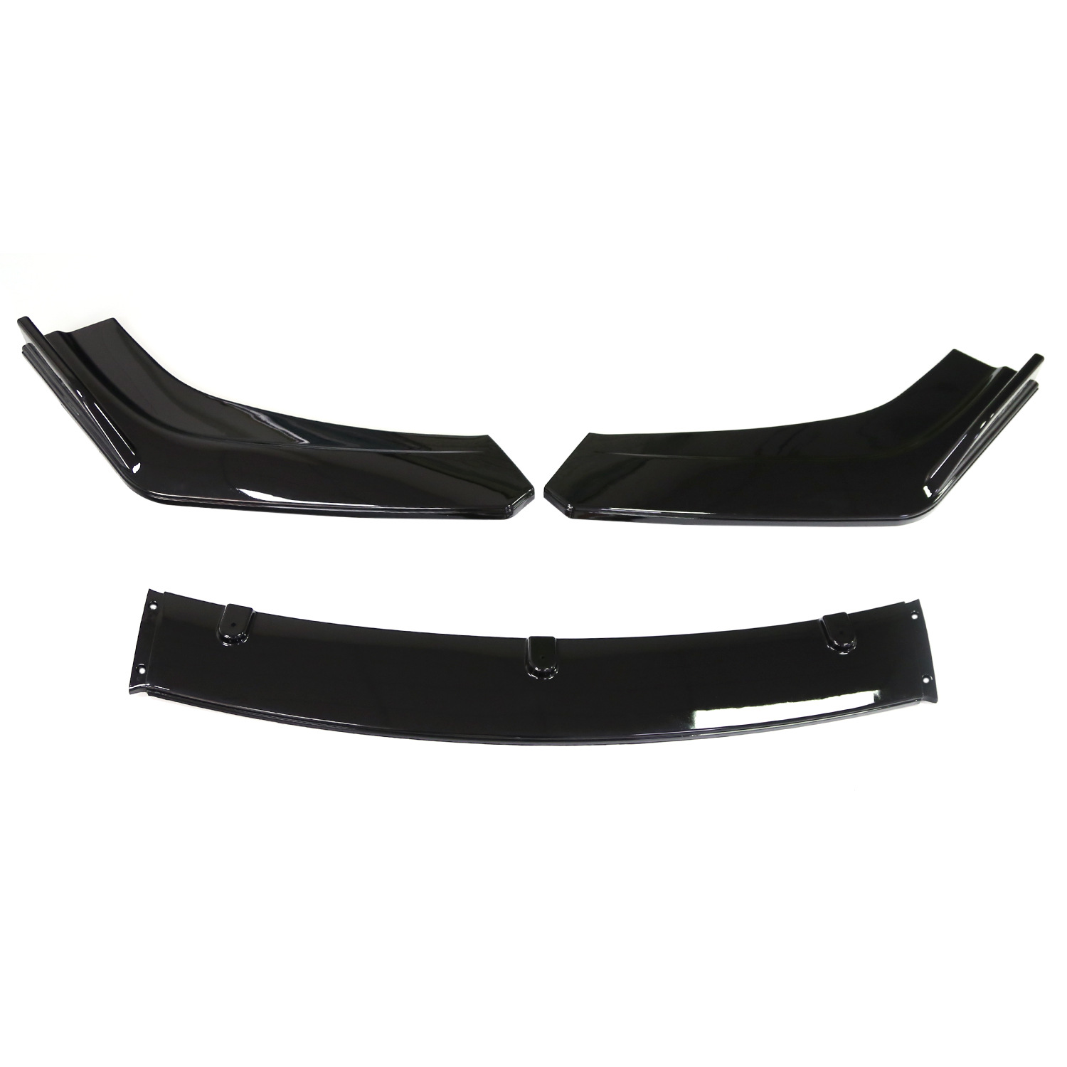 Car modification three-stage front shovel car modification carbon pattern front shovel front lip front bumper angle small surround
