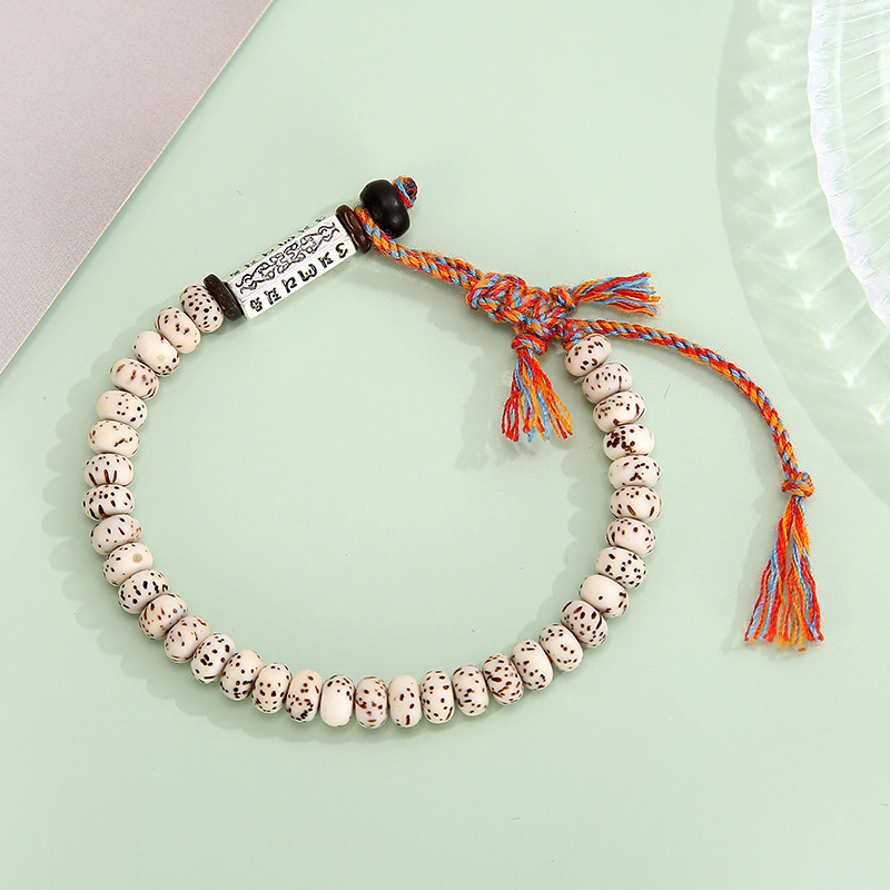 The new Buddha series six-character mantra Bodhi bracelet men and women hand-woven hand rope for cross-border jewelry wholesale