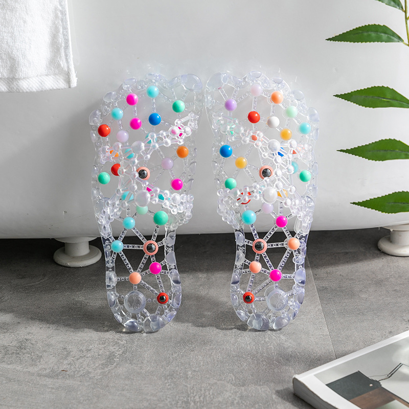 Massage Slippers Women's Summer Foot Particles Health Foot Therapy Indoor Home Bathroom Non-slip Bath Quick-drying Home Health Care