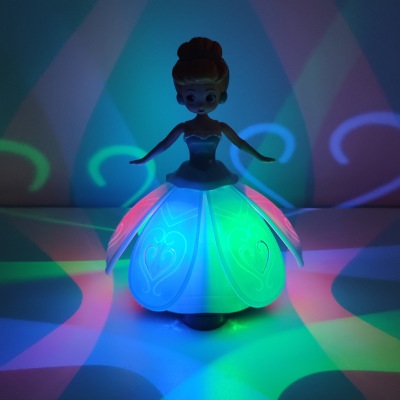 Cross-border hot sale children's rotating dancing Princess light music dancing doll dancing princess doll factory direct sales