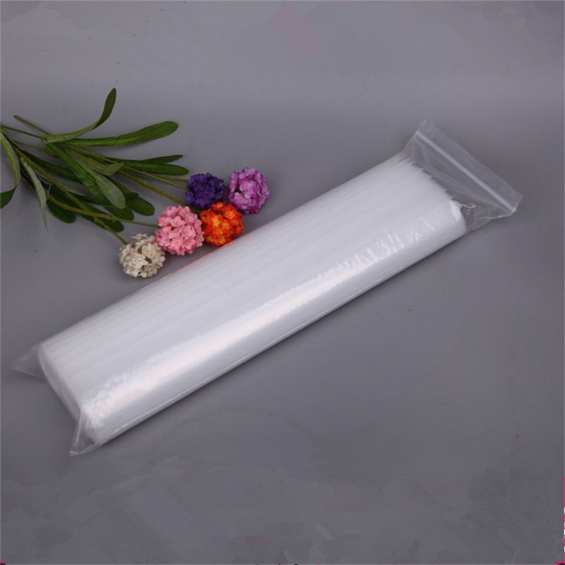 14 * 53c long self-sealing bag thick pe slender plastic bag Special sealing bag tubular rectangular sealing plastic bag