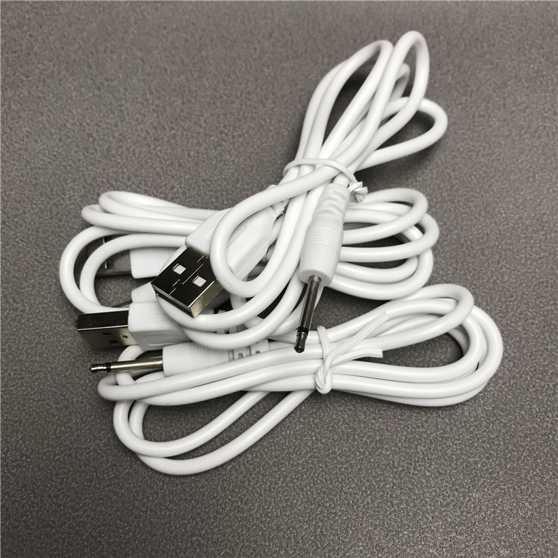 usb to 2.5 Audio Mono Charging Cable 1 m 17.4mm Face Washing Instrument Sex Products 2.5 Round Charging Cable
