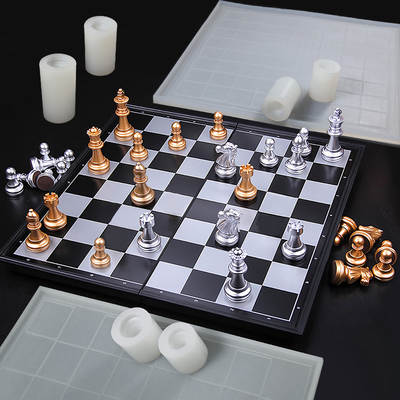 Sanxin chess silicone mold DIY candle silicone mold chessboard 6-piece chocolate baking abrasive