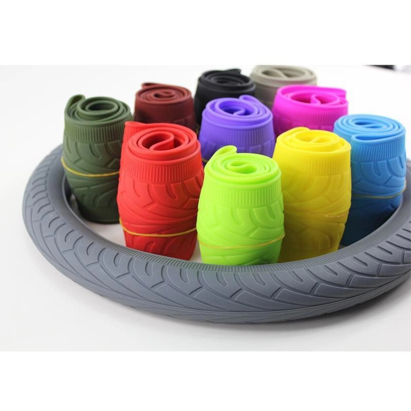 Car steering wheel cover silicone tire pattern steering wheel cover feel non-slip wear-resistant cover washable and easy to clean