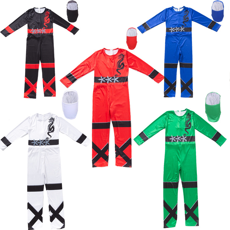 2024 new one-piece cosplay ninja costume movie character children's performance stage clothing manufacturers supply