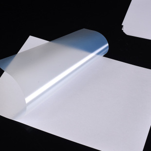 Factory supply waterproof PET translucent adhesive PET transparent label paper laser inkjet printing paper