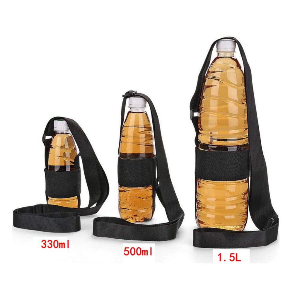 Outdoor water cup pot cover bag adjustable ribbon outdoor portable bag vacuum cup strap fishing mountaineering water cup cover