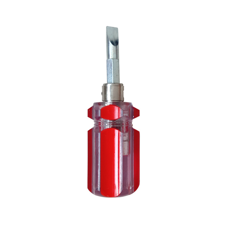 Small mini Crystal dual-purpose radish head screwdriver transparent color bar screwdriver function multi-strong magnetic small screwdriver