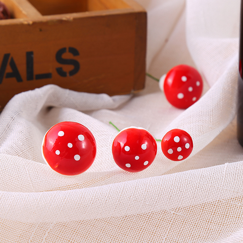 Amazon Plant Mini Foam Color Mushroom Micro Landscape Pot Landscape Small Mushroom Accessories Christmas Ornaments
