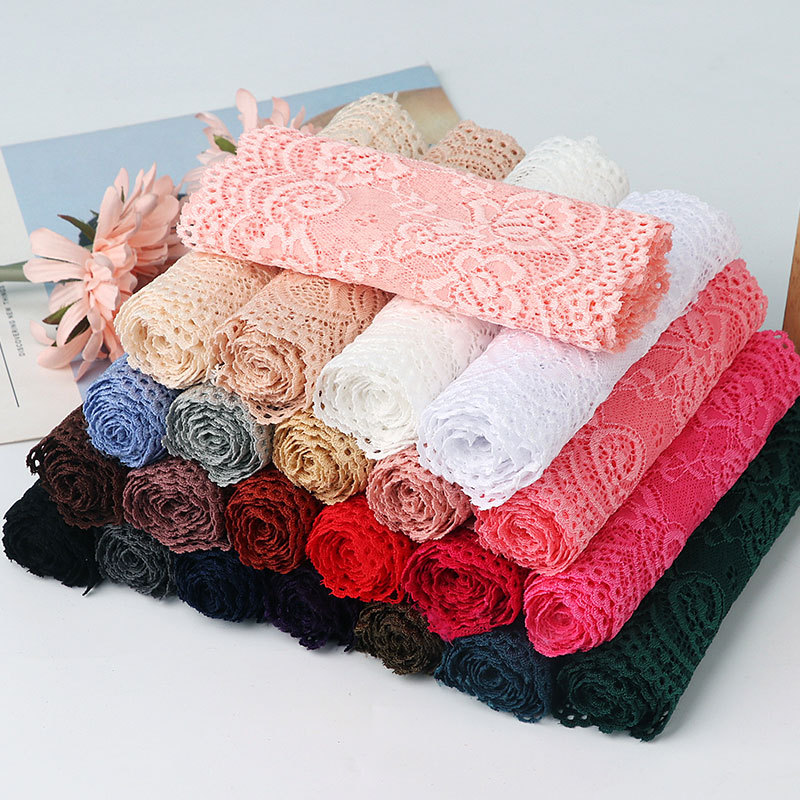 15cm soft stretch lace lace accessories wide accessories diy clothes skirt extended decorative white black skirt