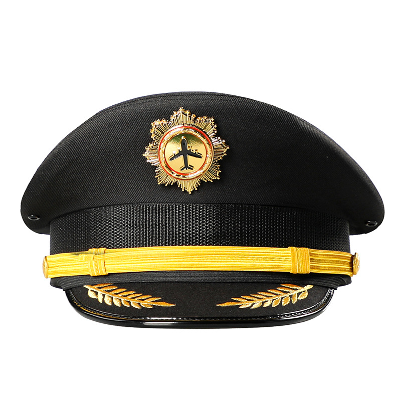 Big Cap Aviation Civil Aviation Flight Captain Hat Stage Performance Hotel China Southern Airlines Security Big Eave Hat Railway Hat