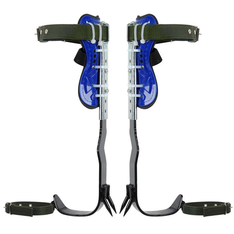 Factory wholesale production adjustment upright tree climber tool whole plate big turn on the tree foot tie iron shoes foot buckle