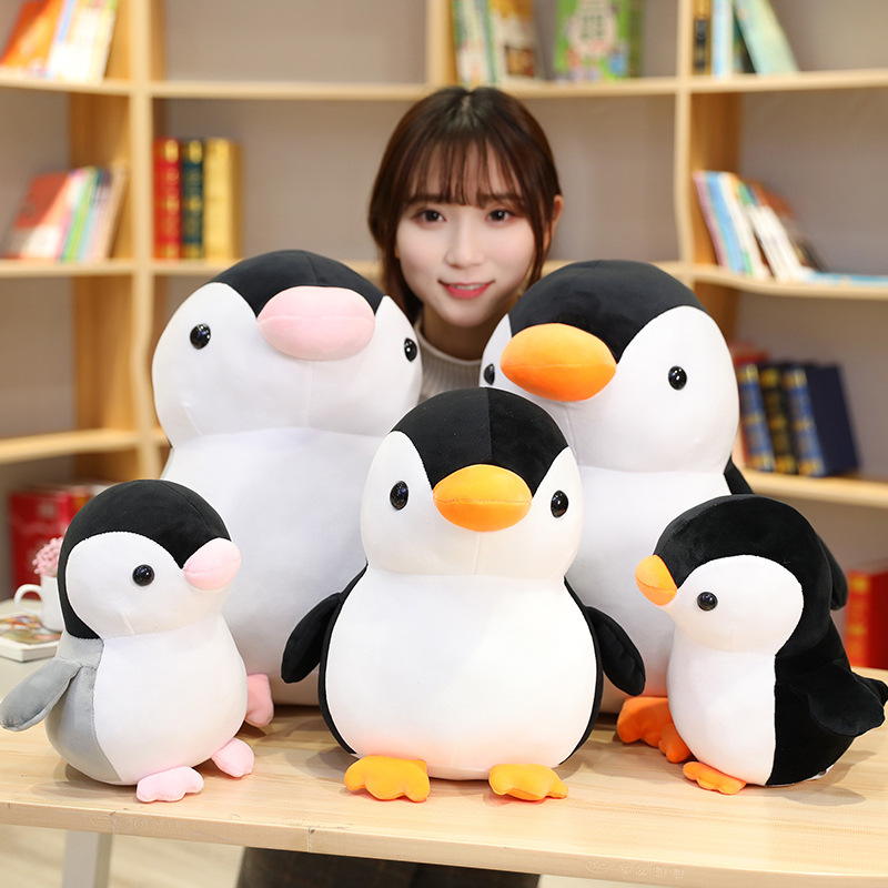 Realistic Cartoon Penguin Plush Toy, Small Penguin Stuffed Animal, Wholesale for Aquarium Park