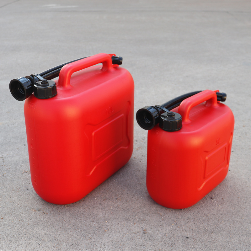 Factory direct sales thickened HDPE gasoline barrel wholesale red plastic diesel barrel 10 liter red plastic oil barrel